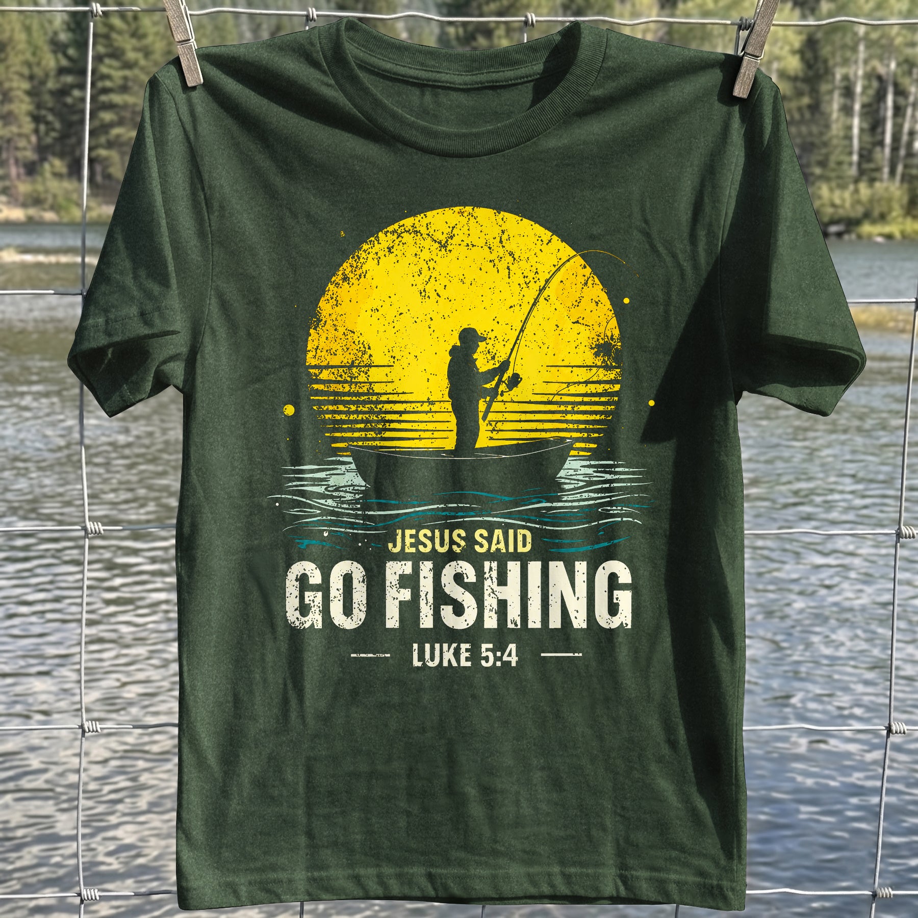 Jesus Go Fishing T-Shirt