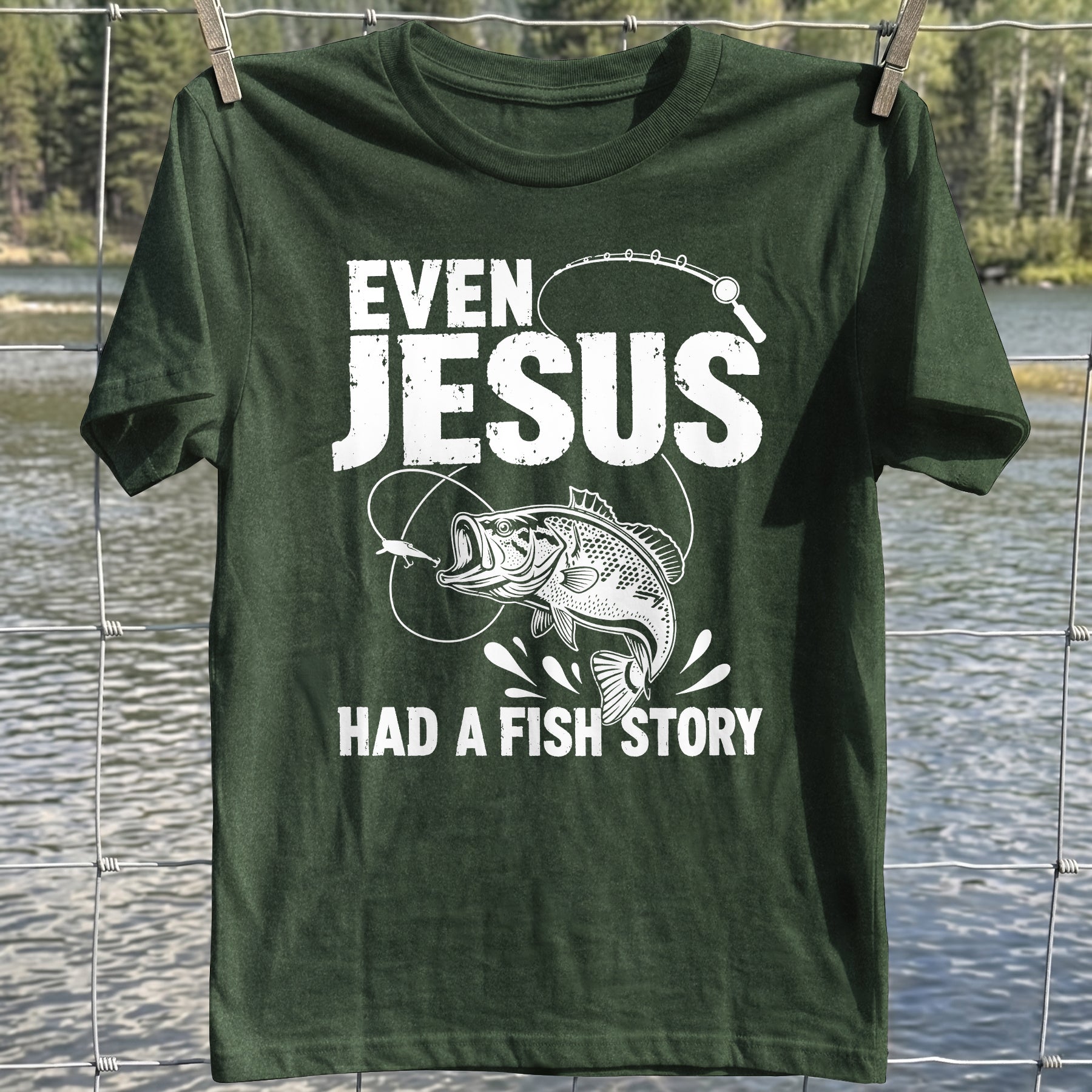 Jesus Fish Story T-shirt
