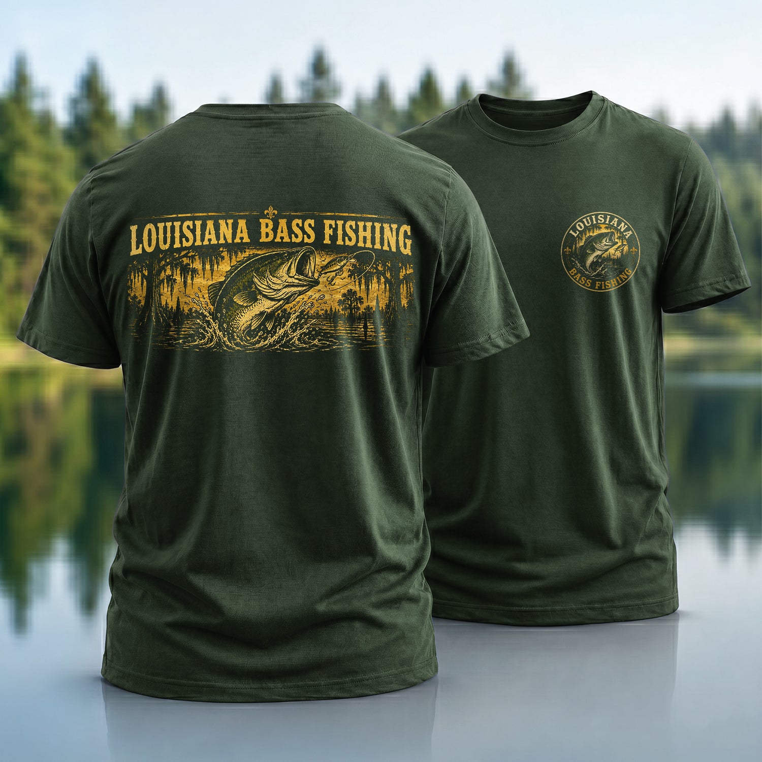 Louisiana Bass Fishing T-shirt