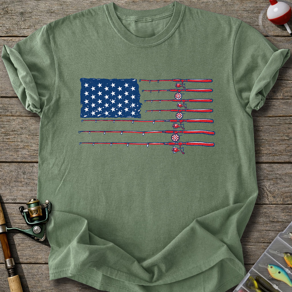Fishing Flag Rods T-shirt