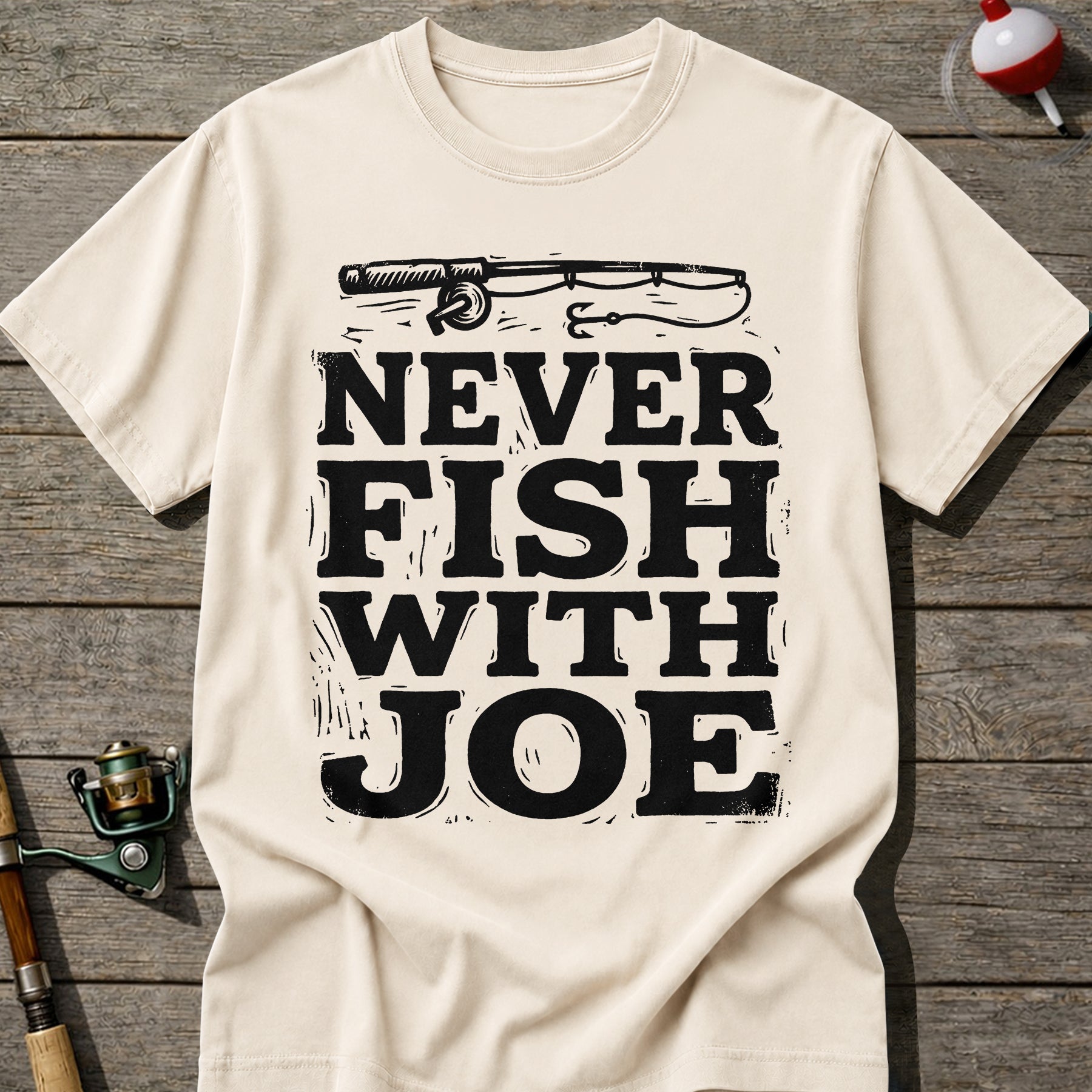 Never Fish With Joe T-Shirt