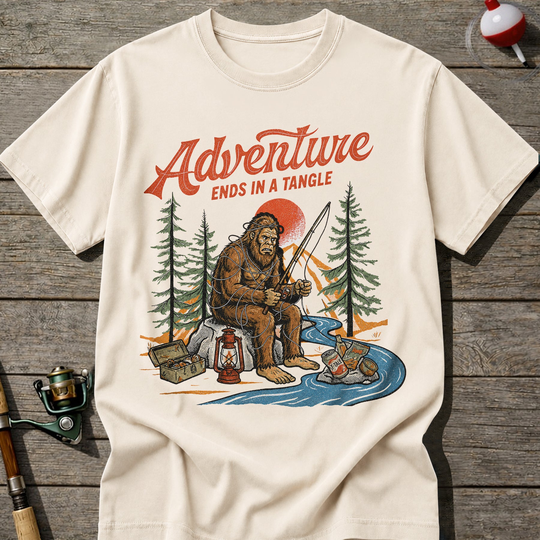 Bigfoot Fisherman T-shirt