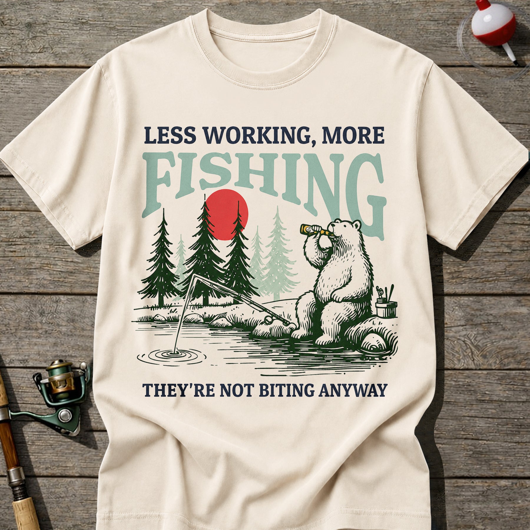 More Fishing Less Working T-Shirt