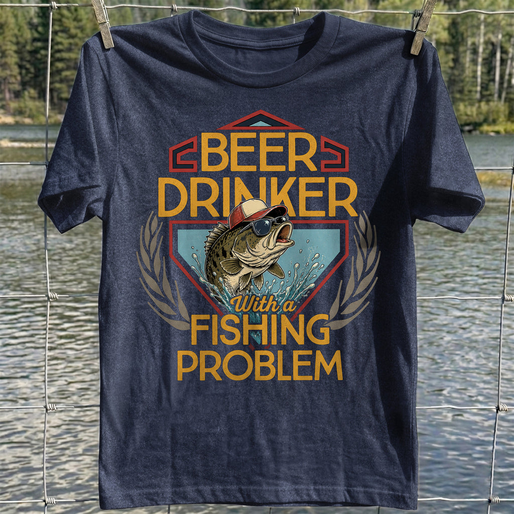 Beer Drinker Fishing Problem T-shirt