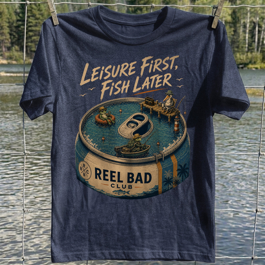 Leisure First, Fish Later T-shirt