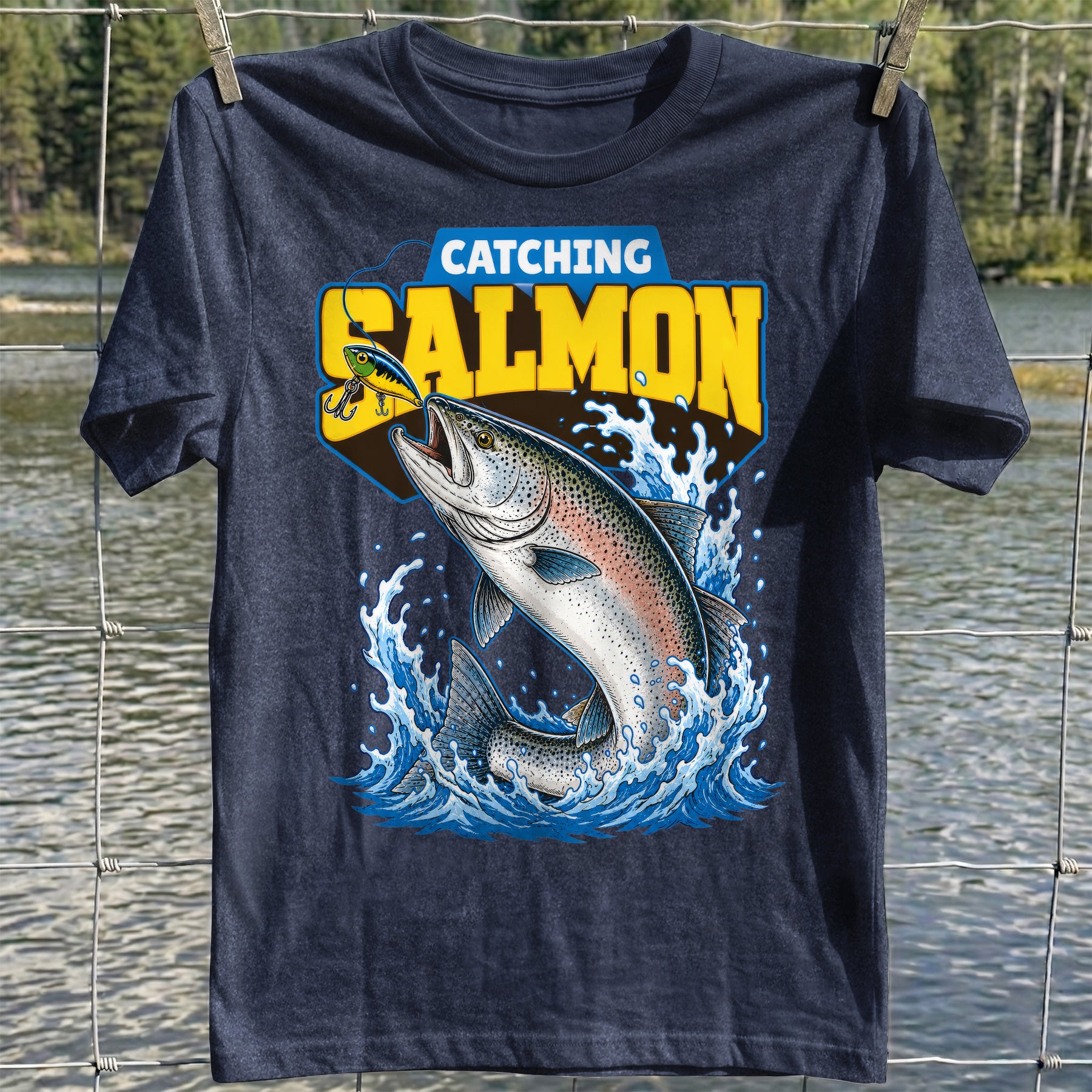 Catching Salmon T-shirt