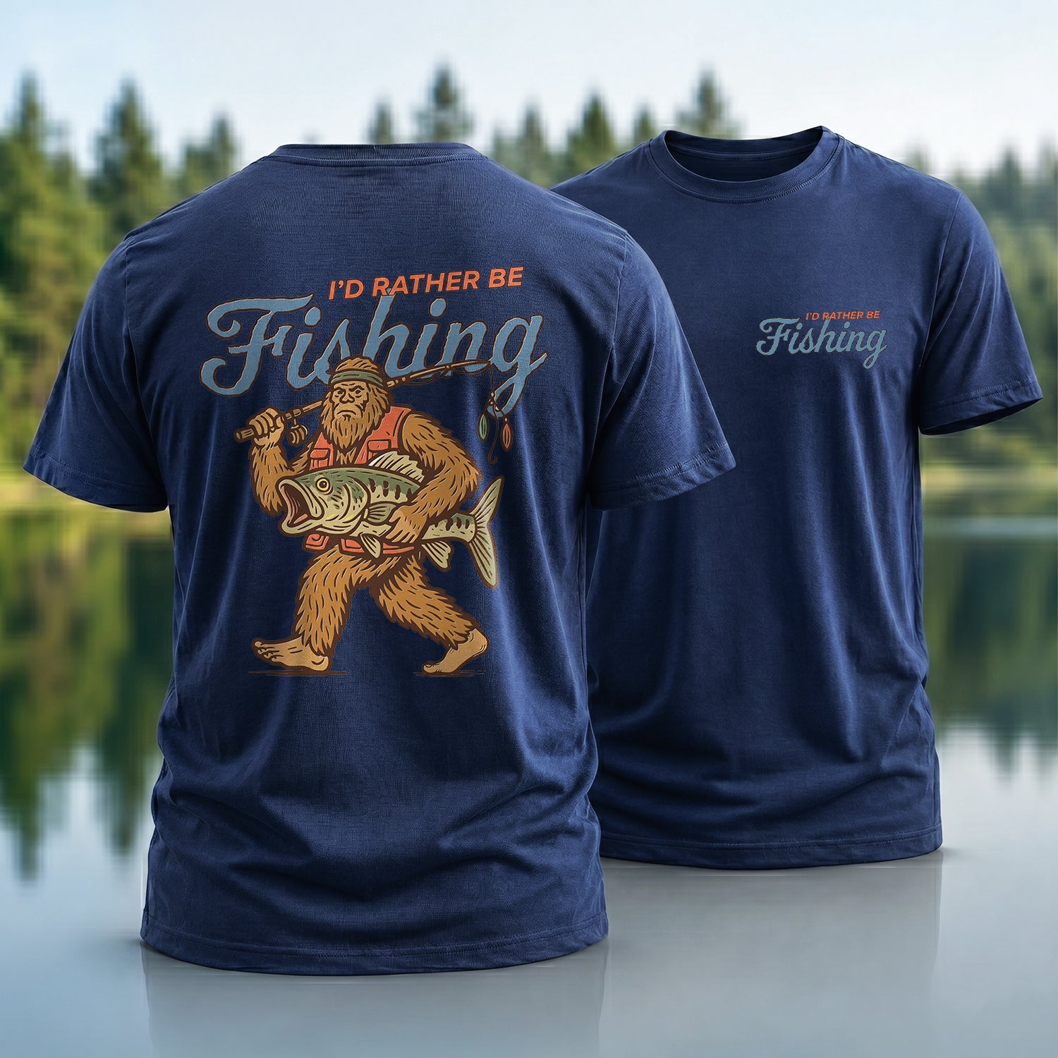 Sasquatch Fishing Shirt