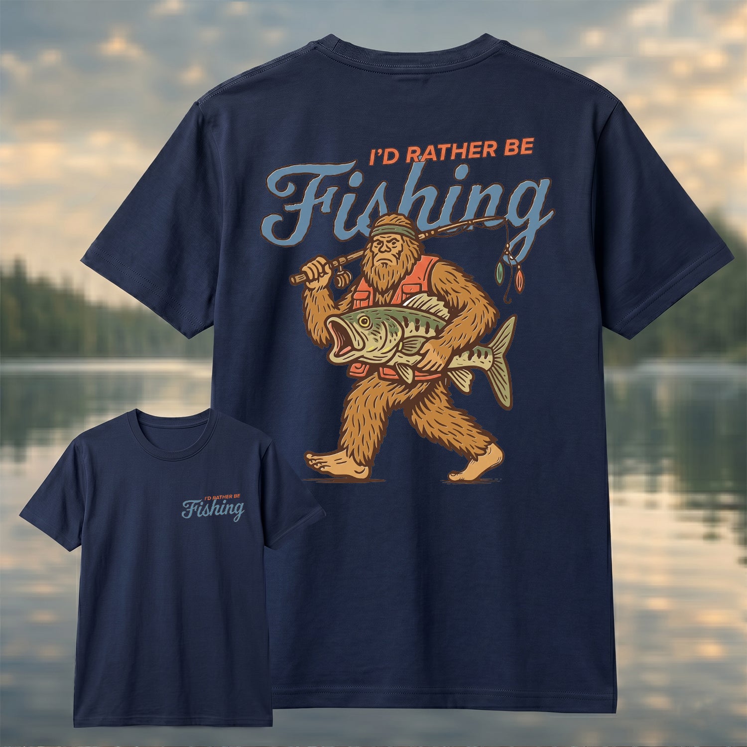 Sasquatch Fishing Shirt