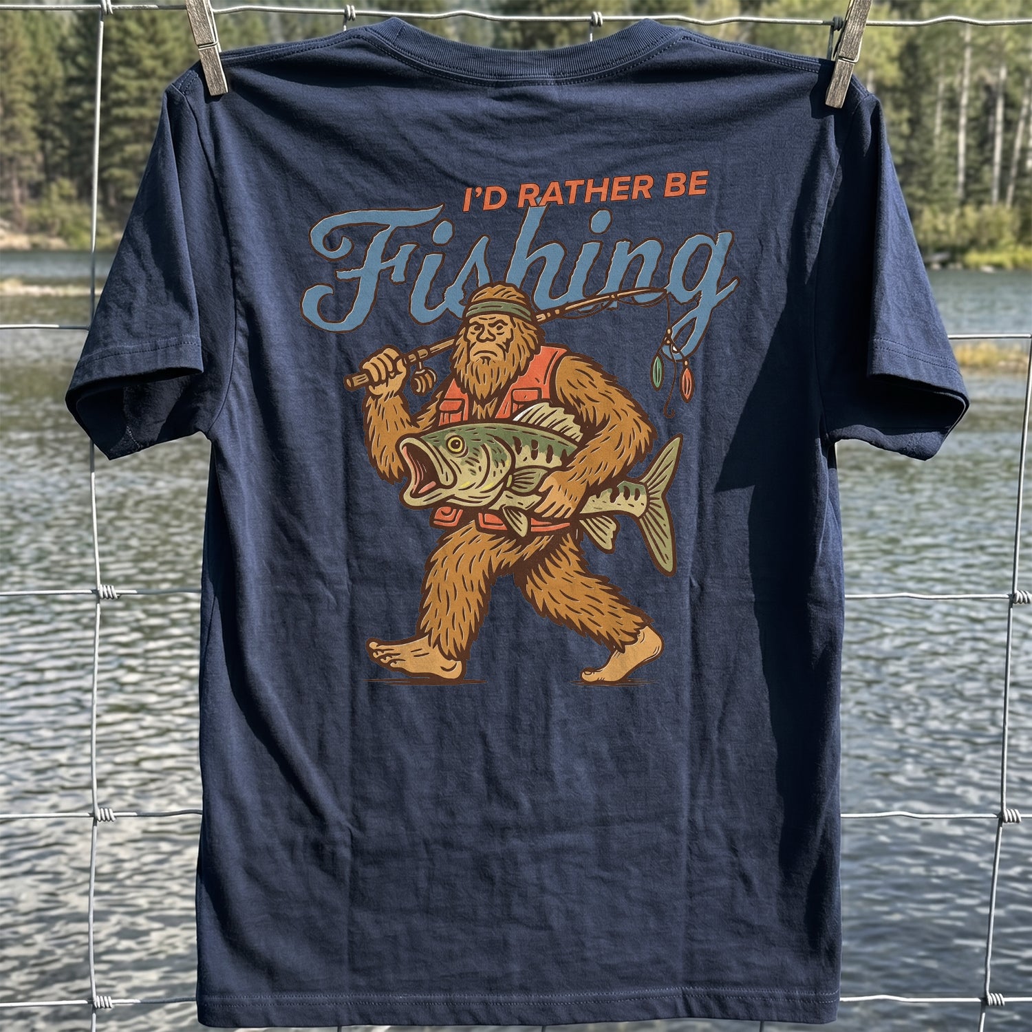 Sasquatch Fishing Shirt