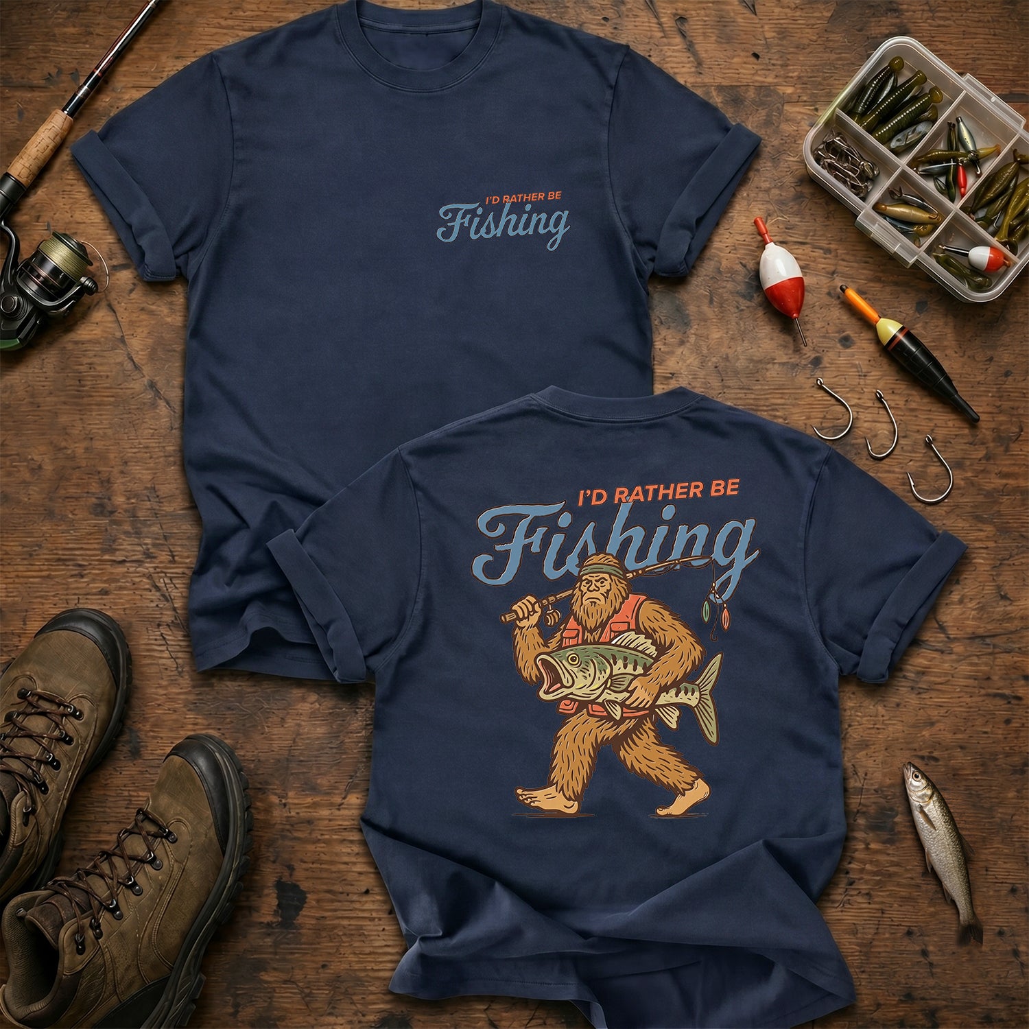Sasquatch Fishing Shirt