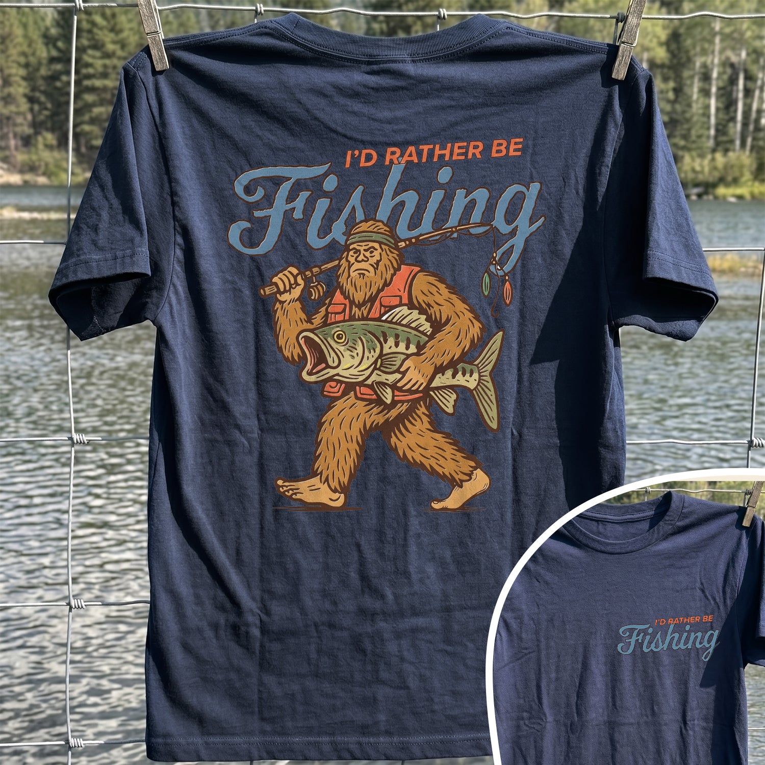 Sasquatch Fishing Shirt