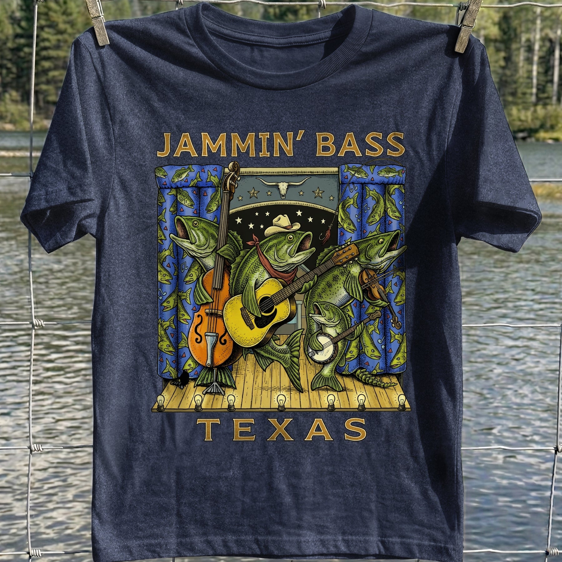 Jammin' Bass Texas T-Shirt