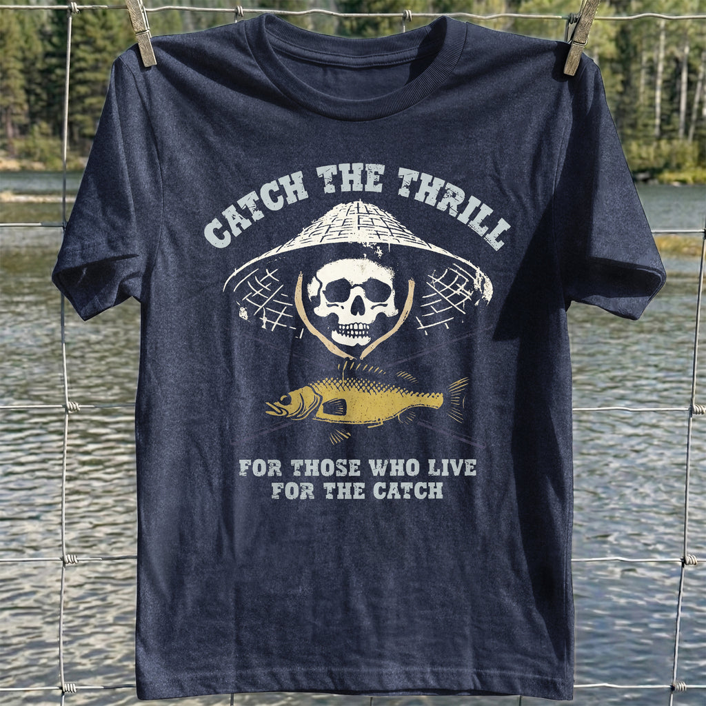 Fishing Thrill Skull T-Shirt