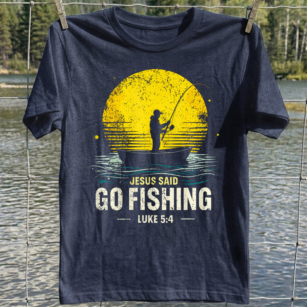 Jesus Go Fishing T-Shirt