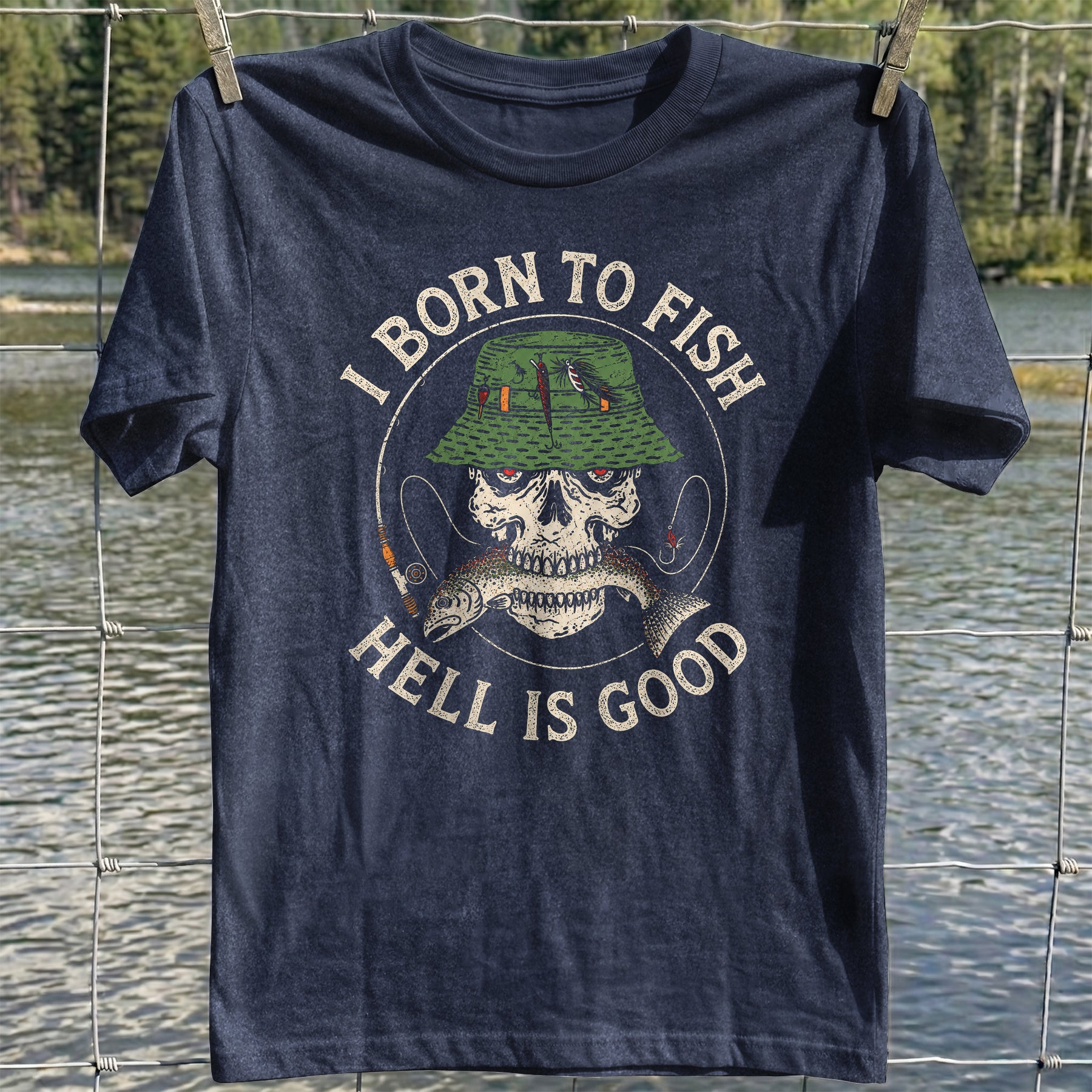 Fishing Skull T-Shirt