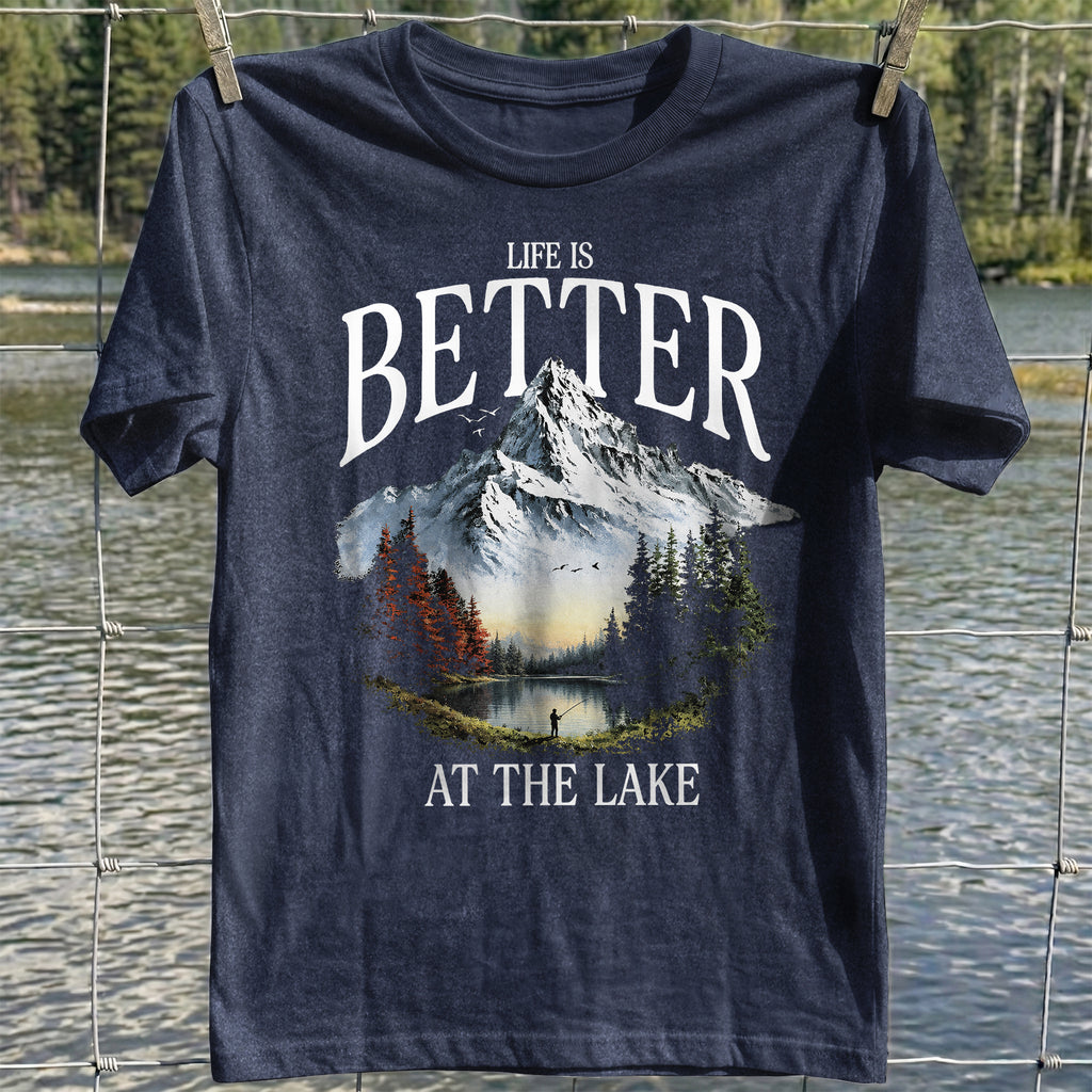 Mountain Lake Fishing T-Shirt