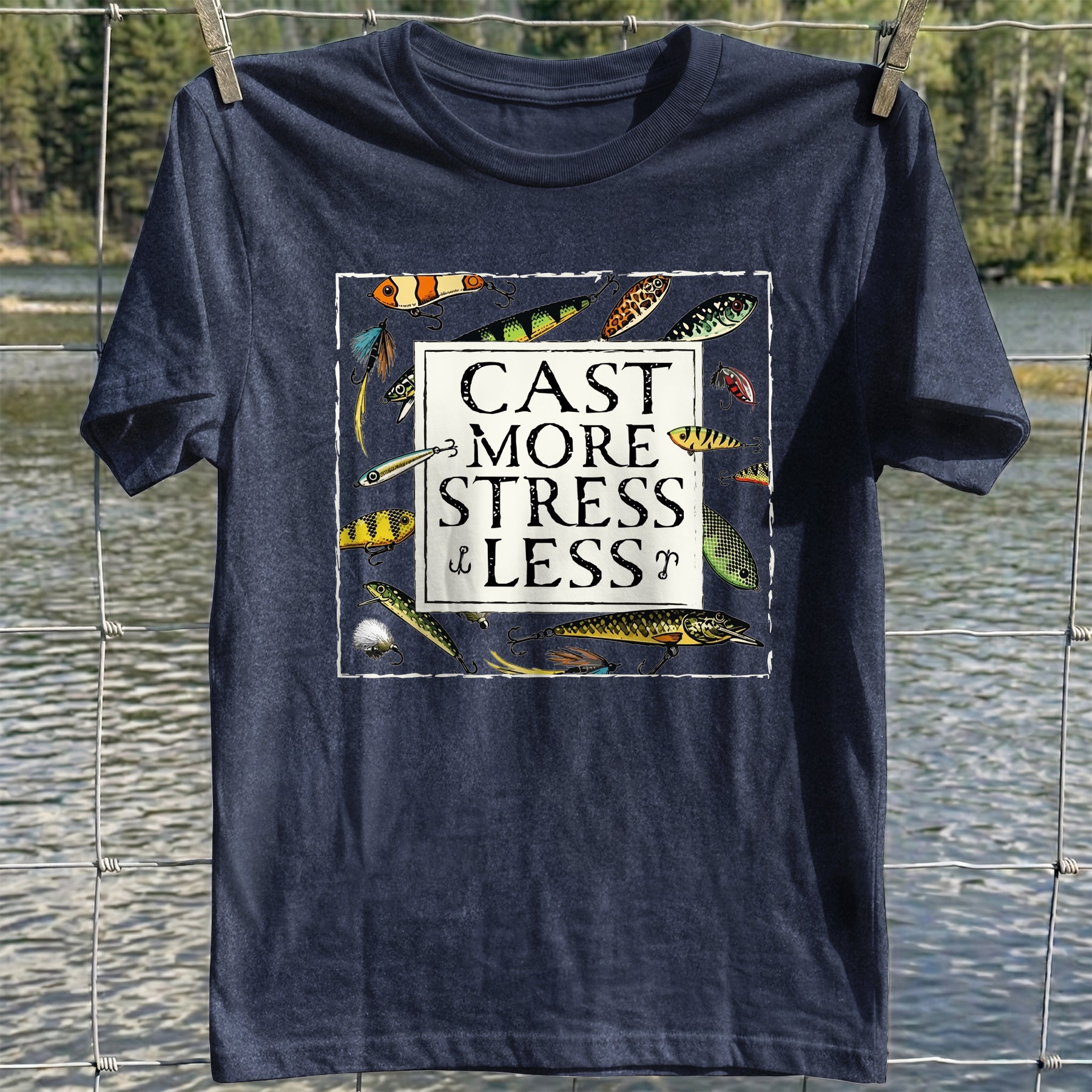 Cast More Stress Less T-Shirt