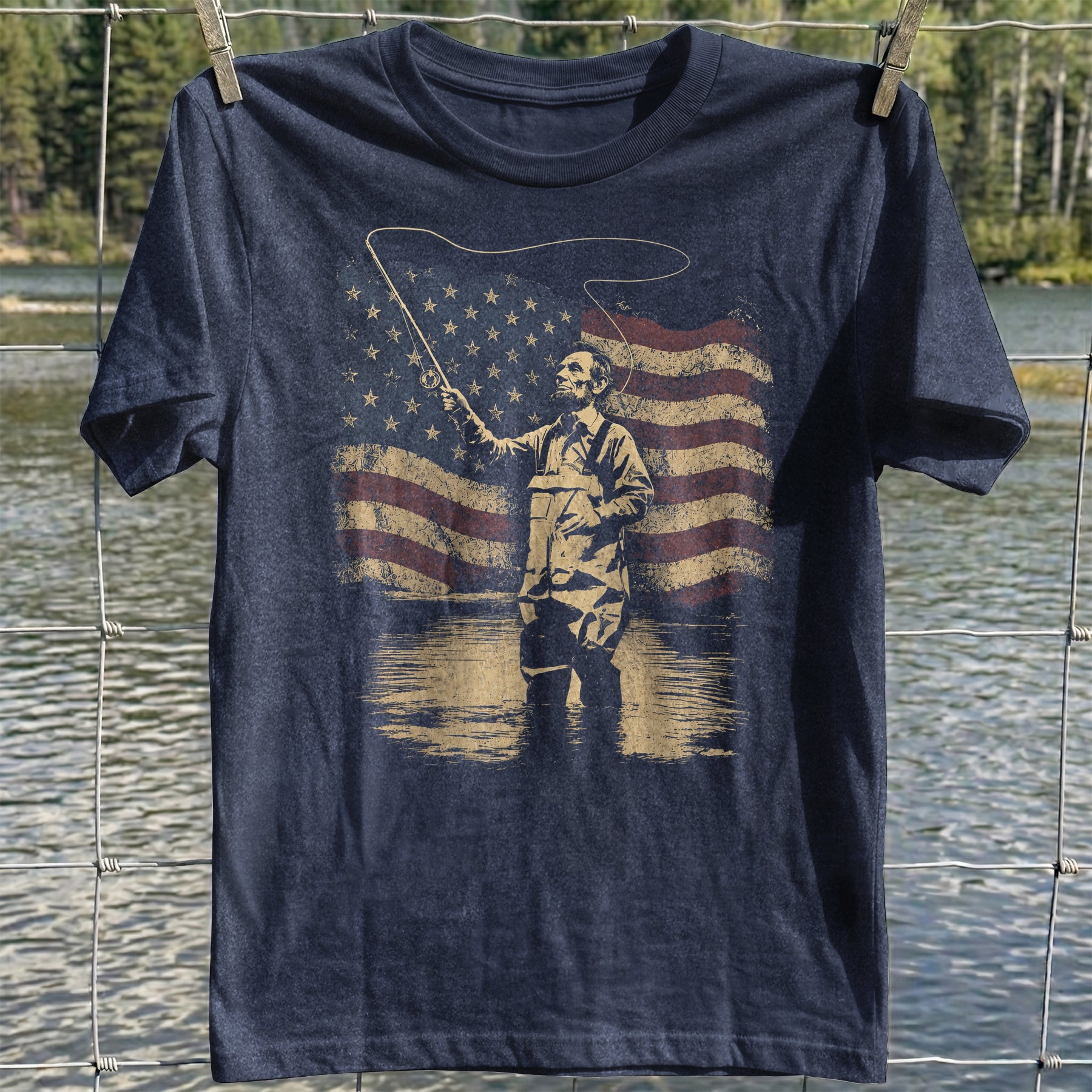 Patriotic Angler T-shirt