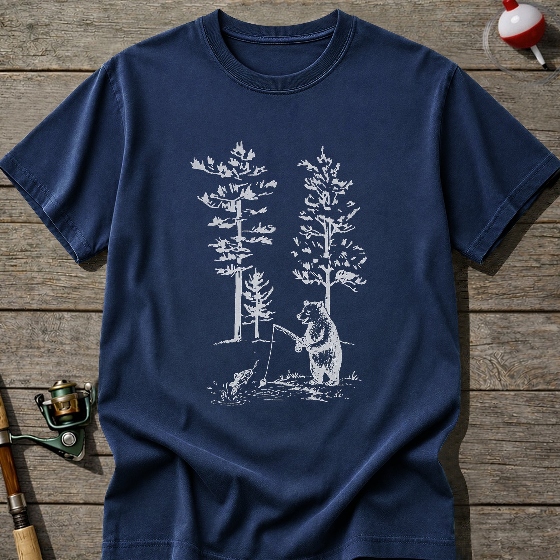 Solo Bear Fishing T-Shirt