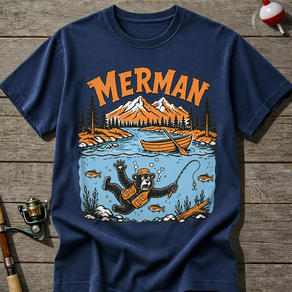 Merman Fishing T-Shirt