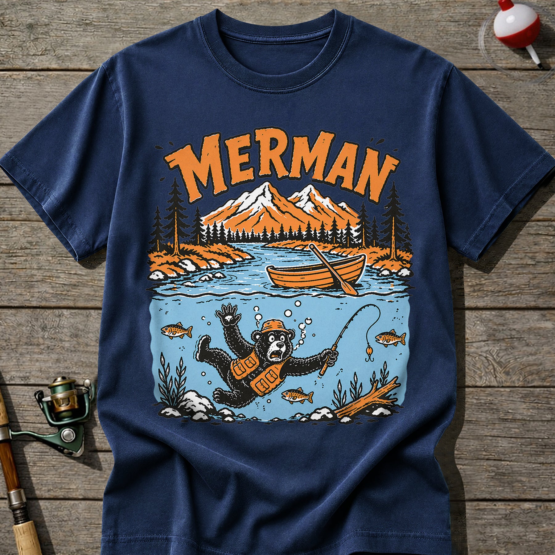 Merman Fishing T-Shirt