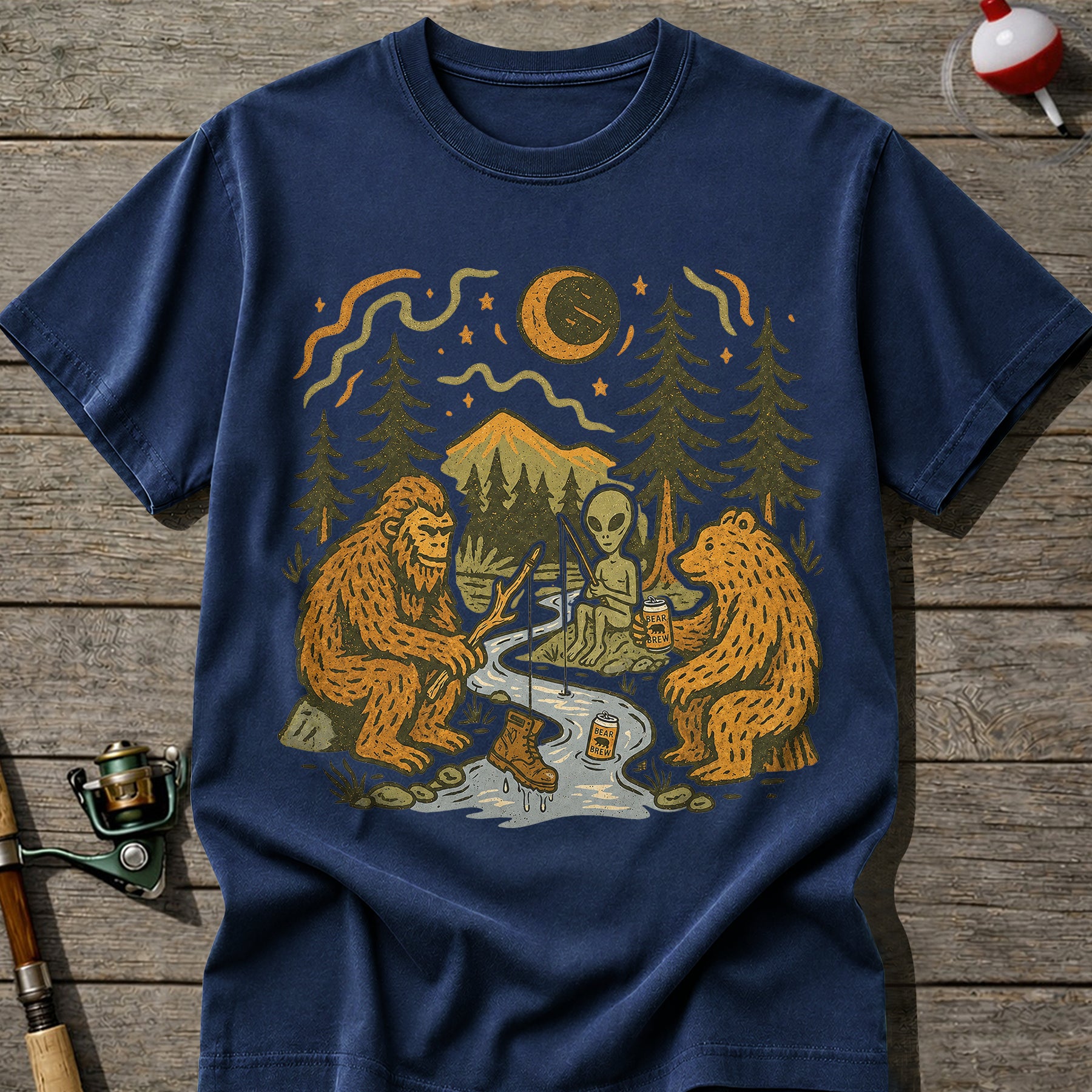 Strange Fishing Crew T-Shirt