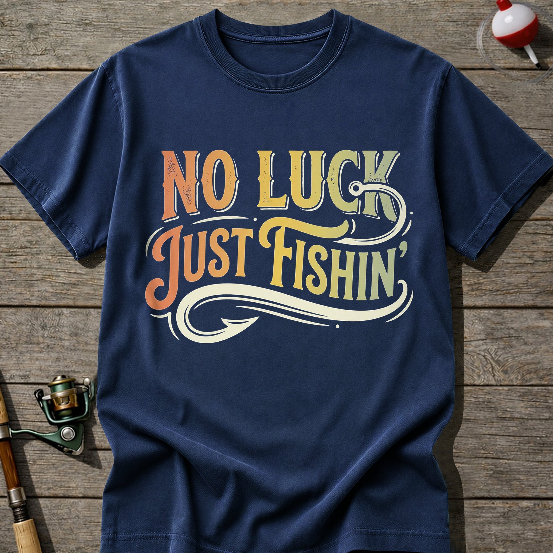 No Luck Just Fishing T-Shirt