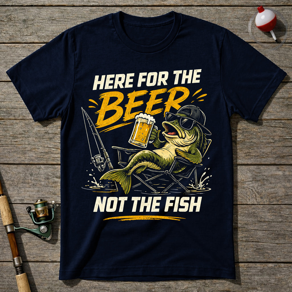 Here For The Beer Not The Fish T-Shirt