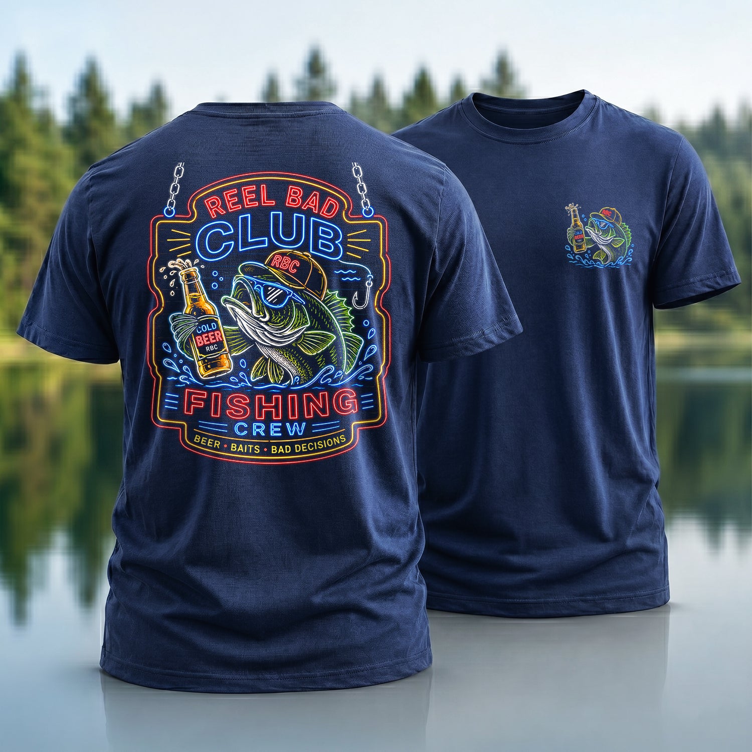Drunk Neon Bass T-Shirt