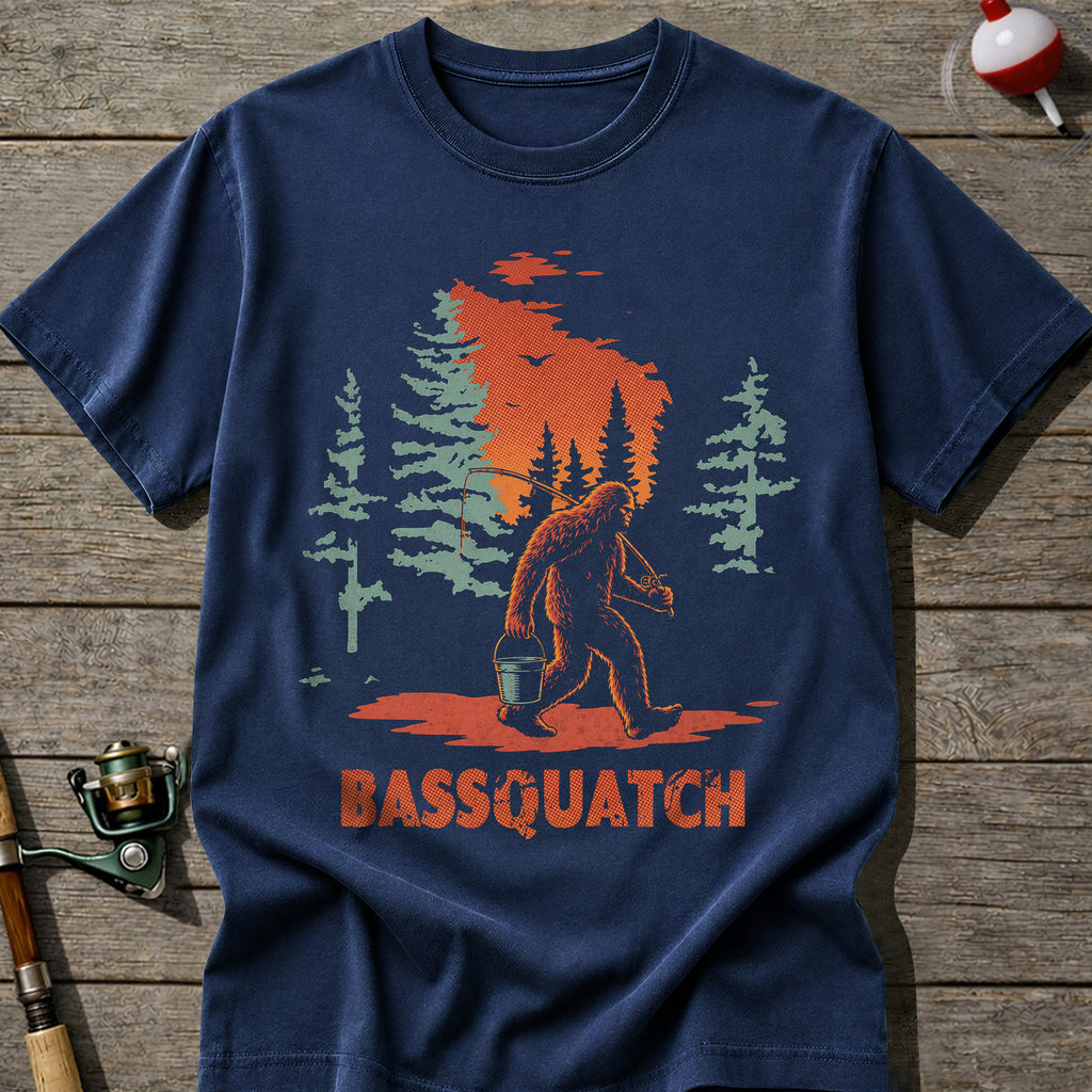 Bassquatch Fishing T-Shirt
