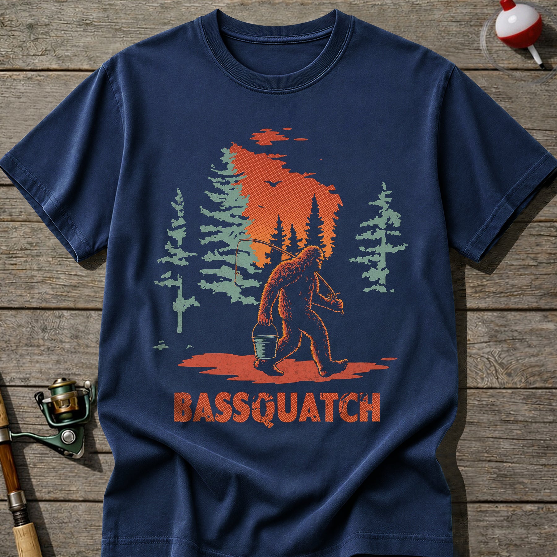 Bassquatch Fishing T-Shirt