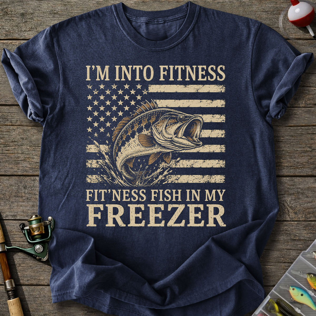 Fitness Fish Freezer T-Shirt