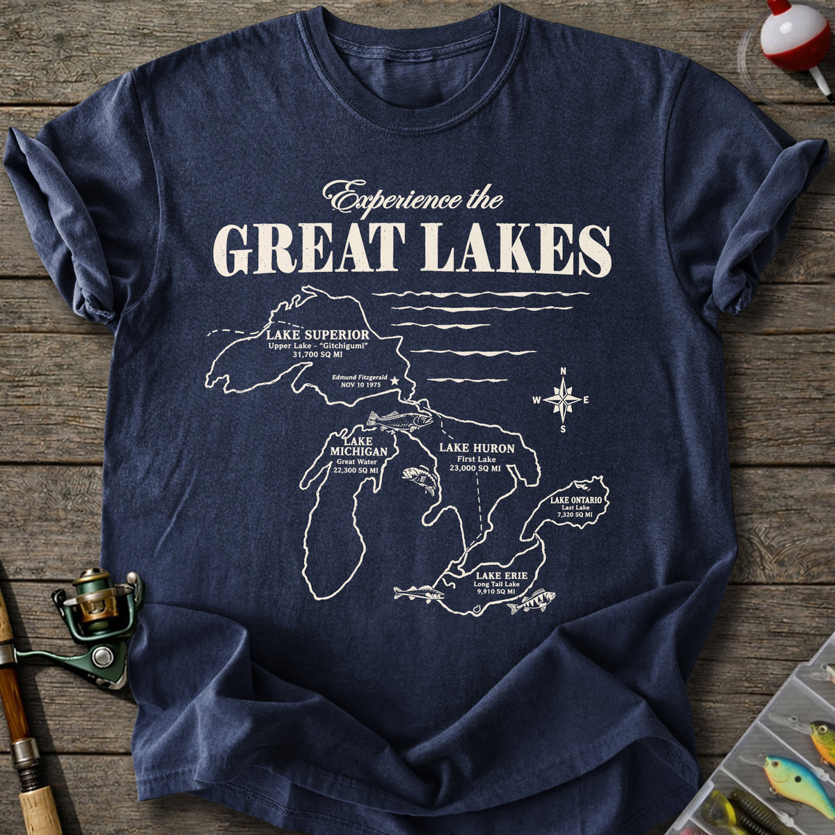 Great Lakes Fishing T-Shirt