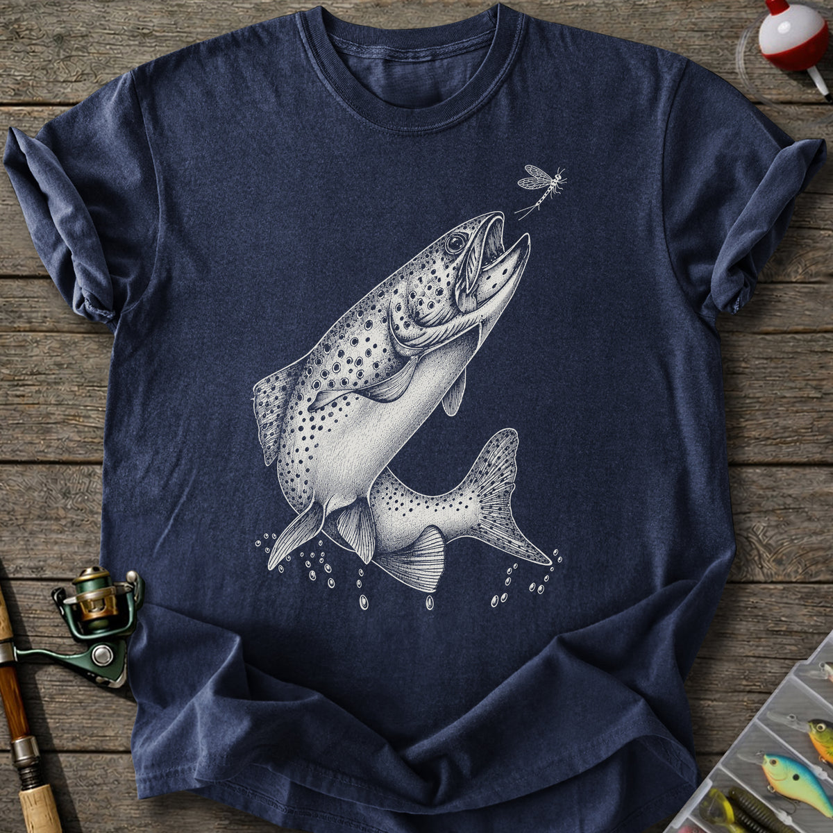 Rising Brown Trout T-Shirt