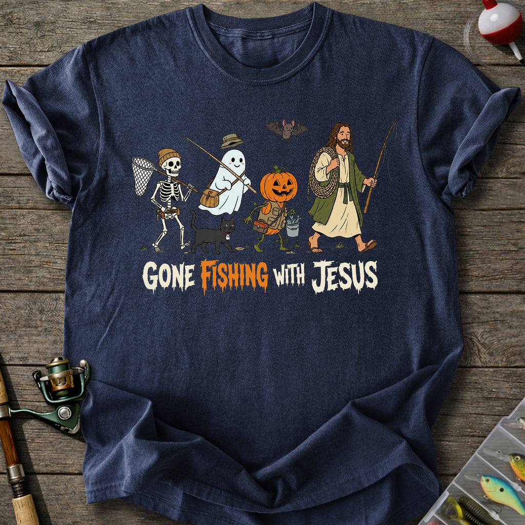 Gone Fishing With Jesus T-Shirt