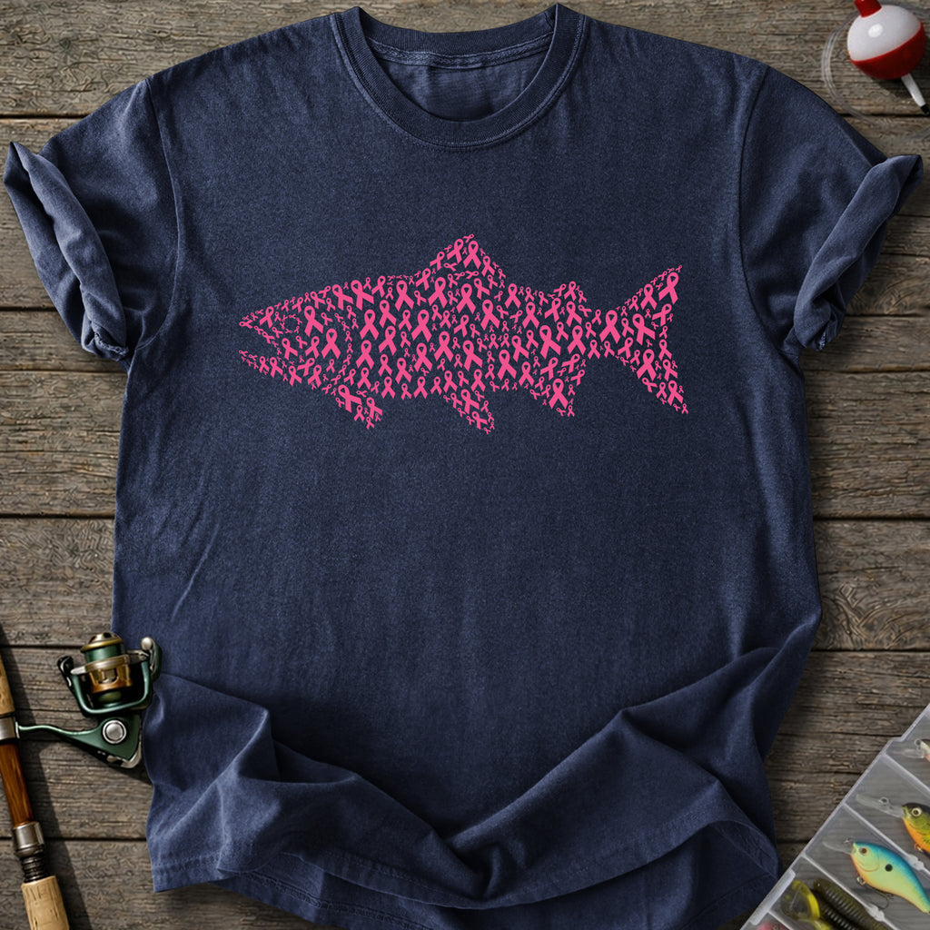 Ribbon Trout Fishing T-Shirt