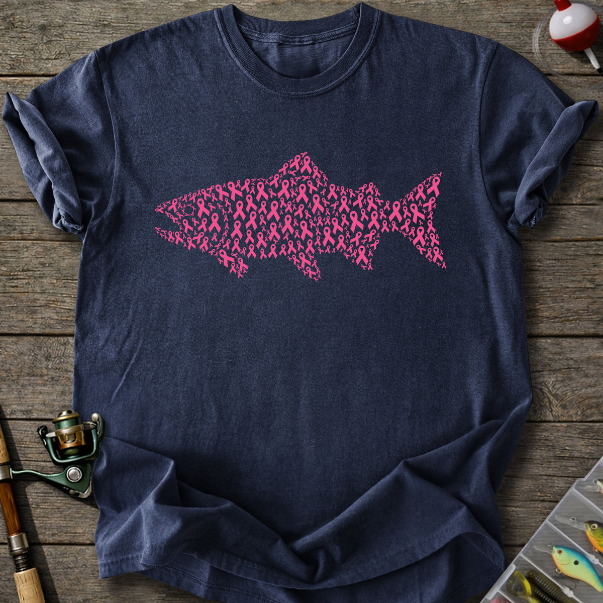 Ribbon Trout Fishing T-Shirt
