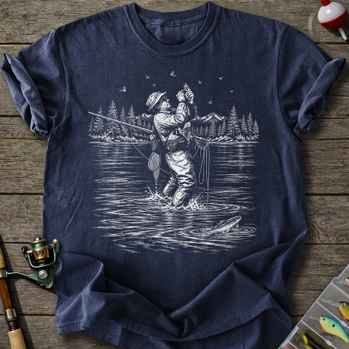River Fly Fishing T-Shirt