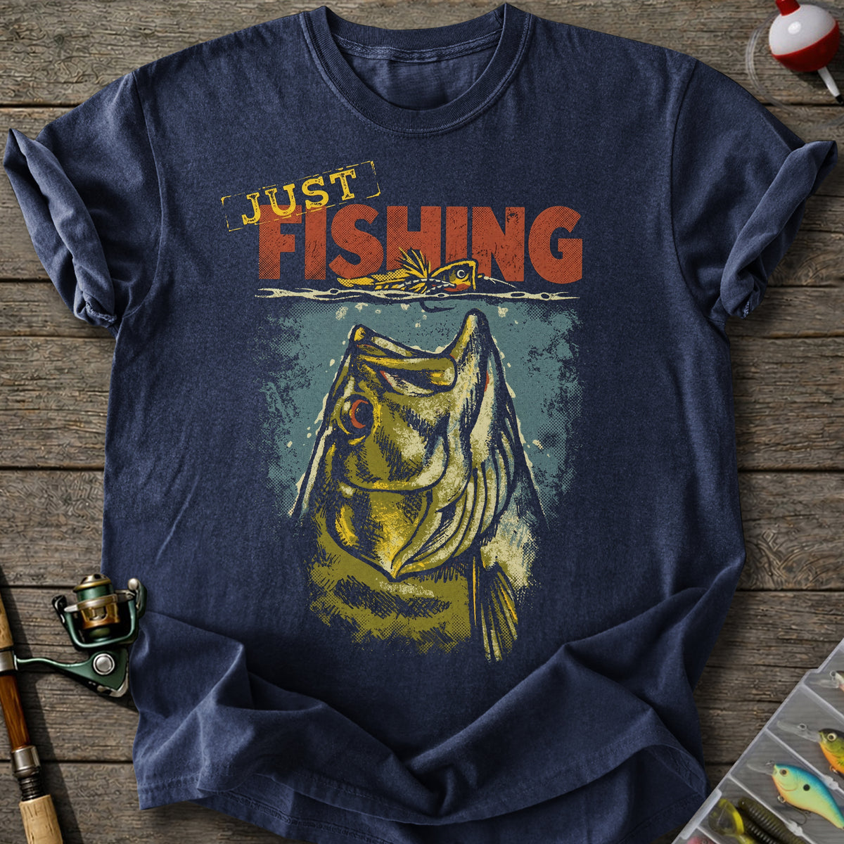 Fishing Frog T-Shirt