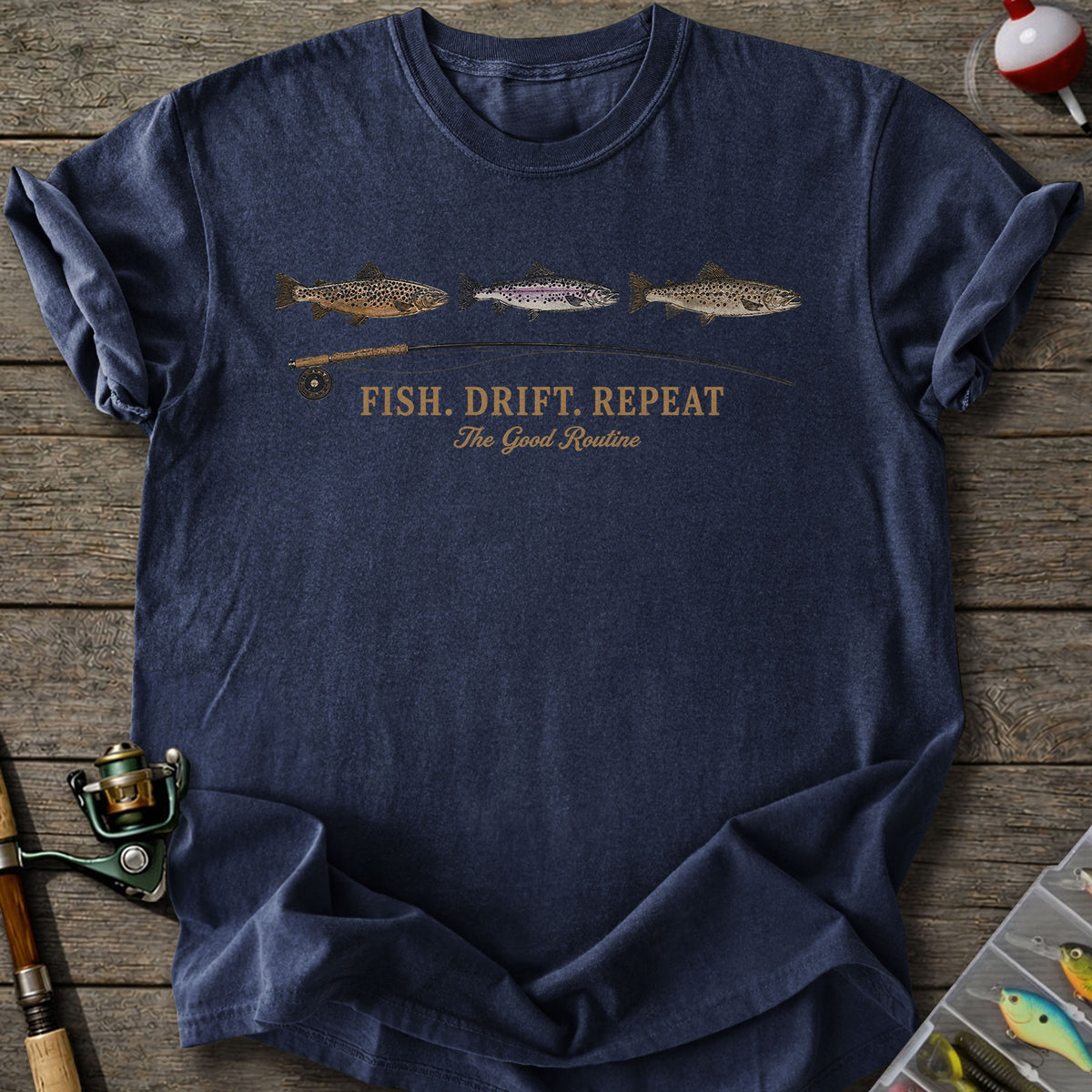 Fish Drift Repeat T-shirt