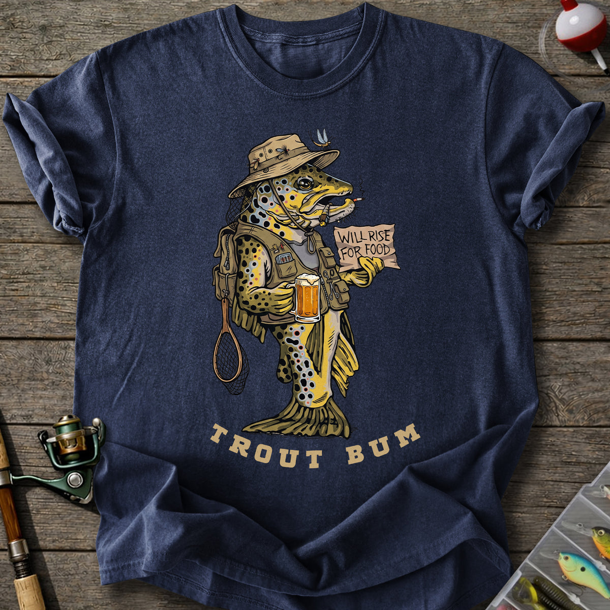 Trout Bum Fishing T-Shirt