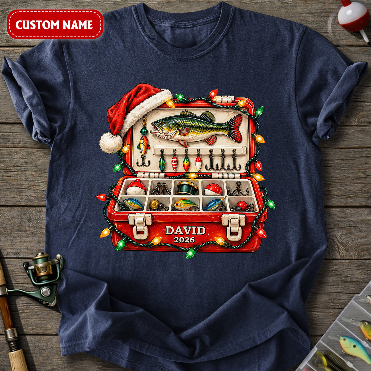 Christmas Tackle Box T-Shirt