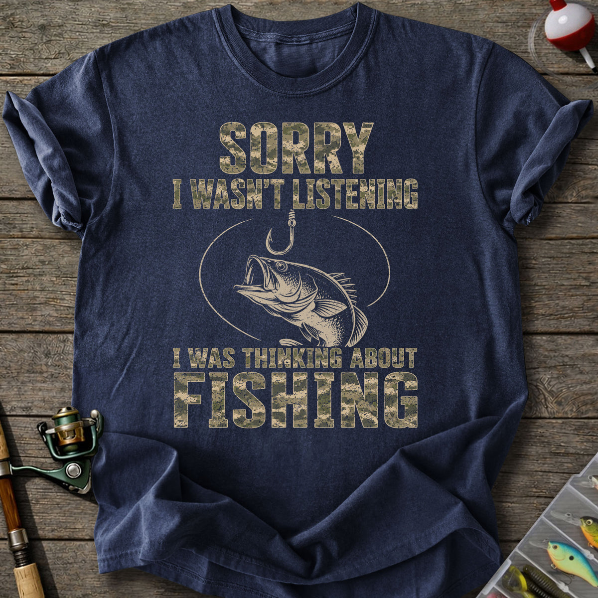 Thinking Fishing T-shirt