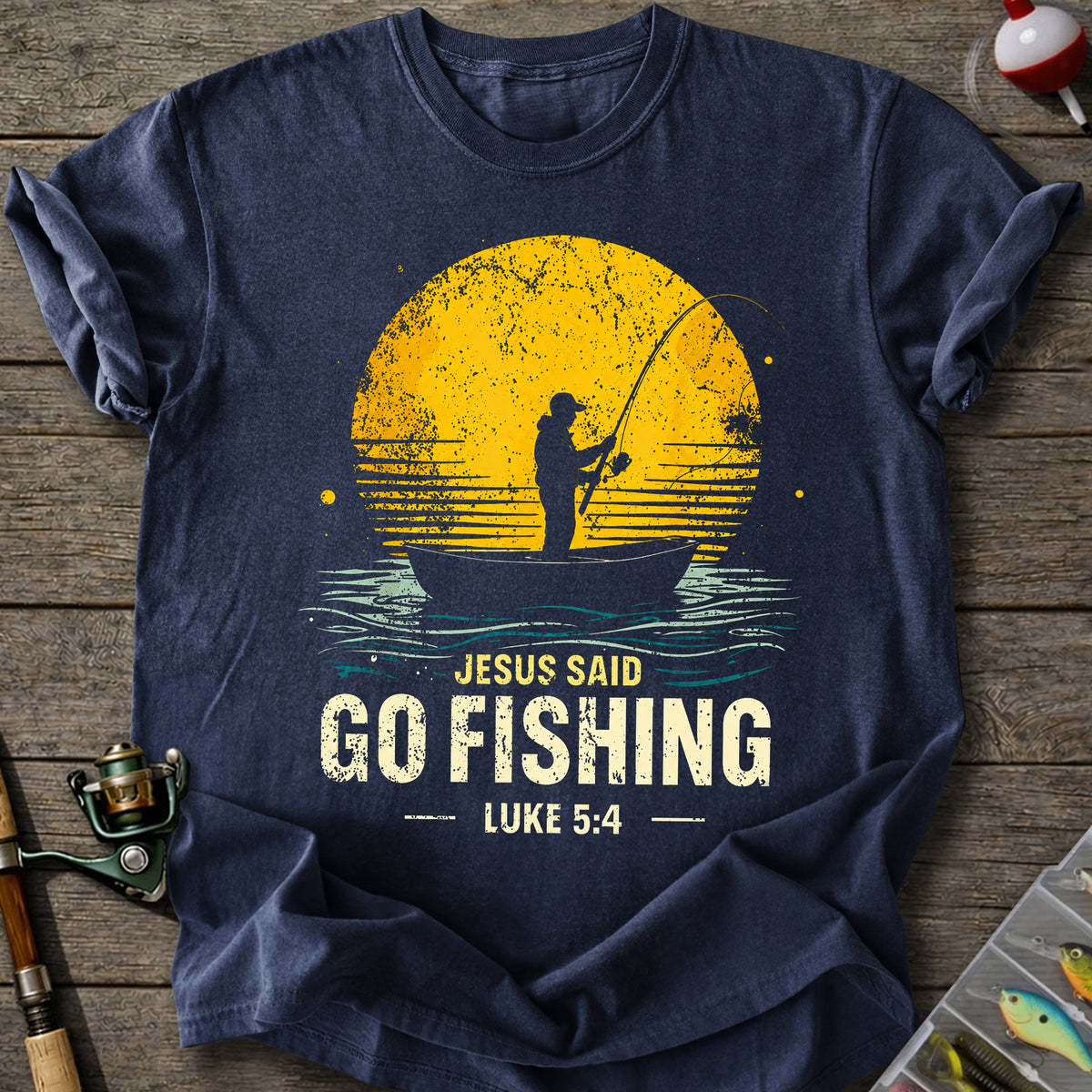 Jesus Go Fishing T-Shirt