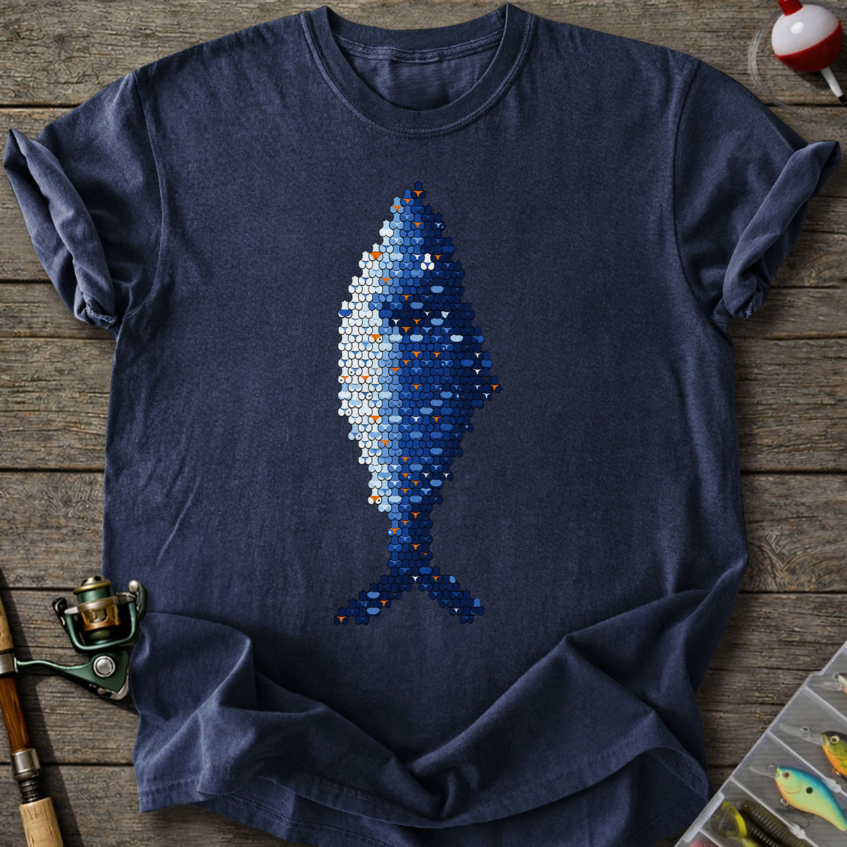 Blue Scale Fish T-Shirt