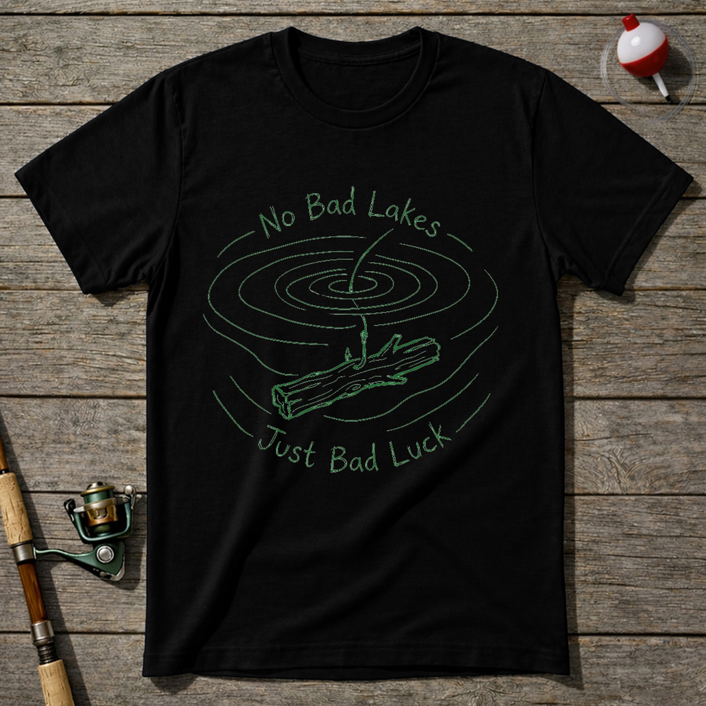 No Bad Lakes T-Shirt — Black