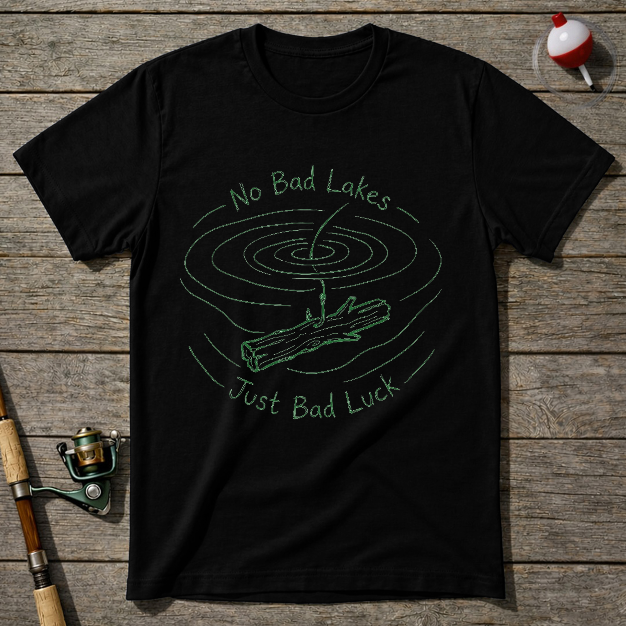 No Bad Lakes T-Shirt — Black