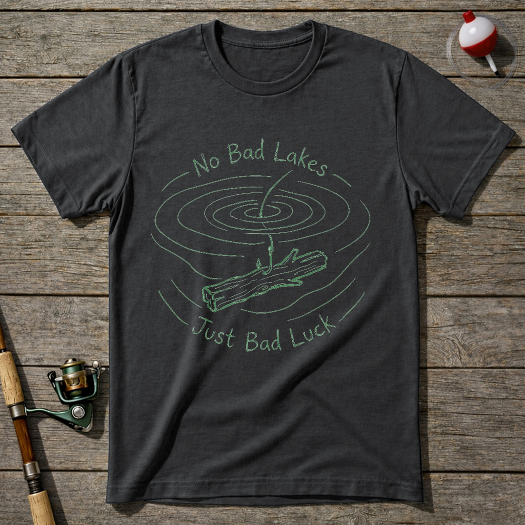 No Bad Lakes T-Shirt — Charcoal