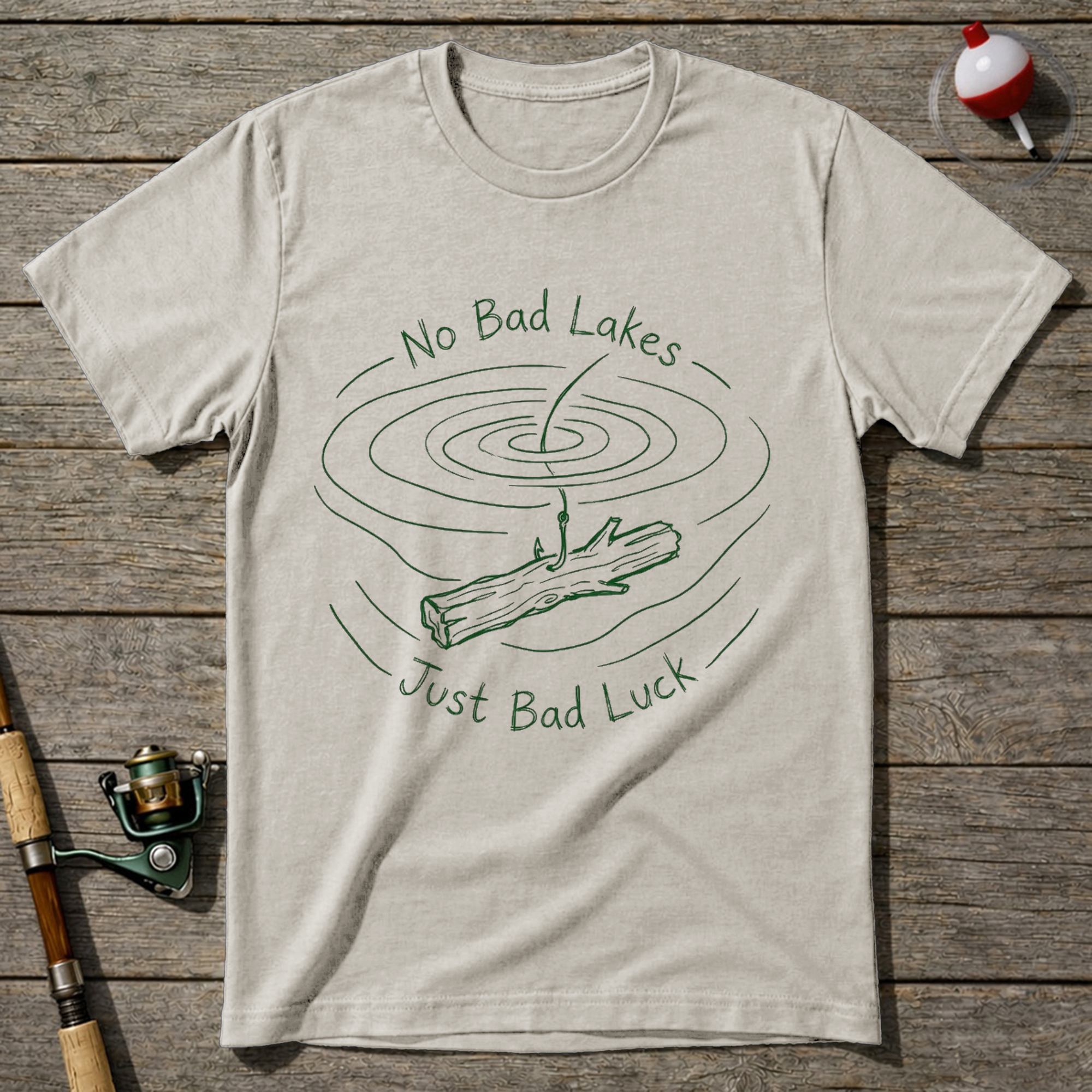 No Bad Lakes T-Shirt — Natural