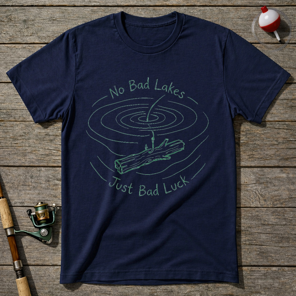 No Bad Lakes T-Shirt — Navy